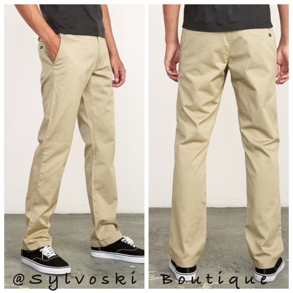 🔥 RVCA Men's The Weekend Stretch Chino Pant NWT - Picture 2 of 4